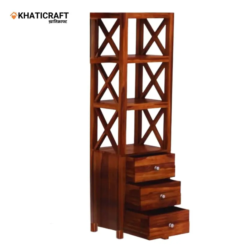 Akira Solid Wood Sheesham Bookshelf-1.webp