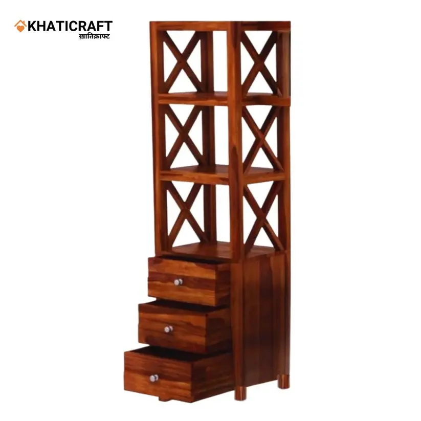 Akira Solid Wood Sheesham Bookshelf-4.webp