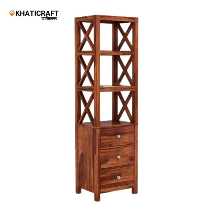 Akira Solid Wood Sheesham Bookshelf-2.webp