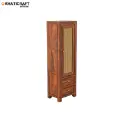Hina Solid Wood Sheesham Bookshelf with Rattan-3.webp