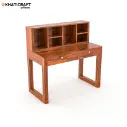 Arya-2 Solid Wood Sheesham Study Table With Hina  Wallshelf-4.webp