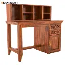 Mira Solid Wood Sheesham Study Table With Hina  Wallshelf-4.webp