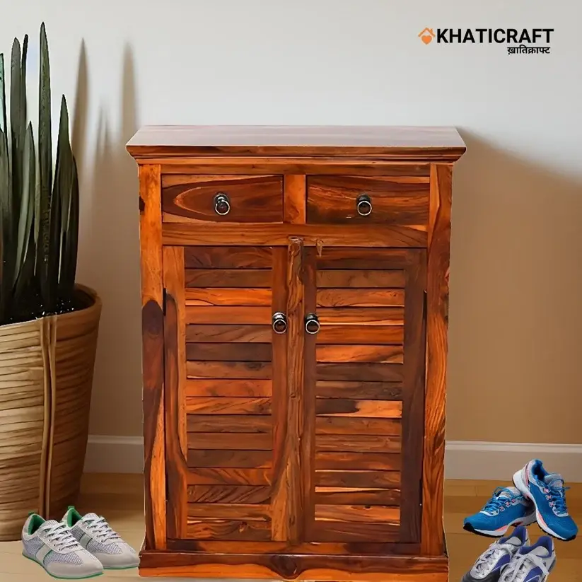 Dhara-1 Solid Wood Sheesham Shoe Rack-1.webp