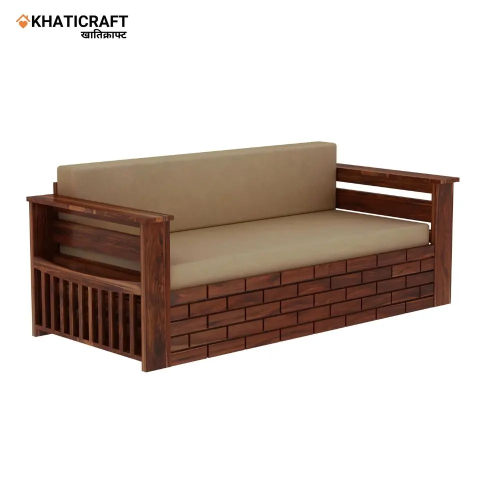 Molai Sofa Cum Bed in solid wood sheesham by Khaticraft (3).webp