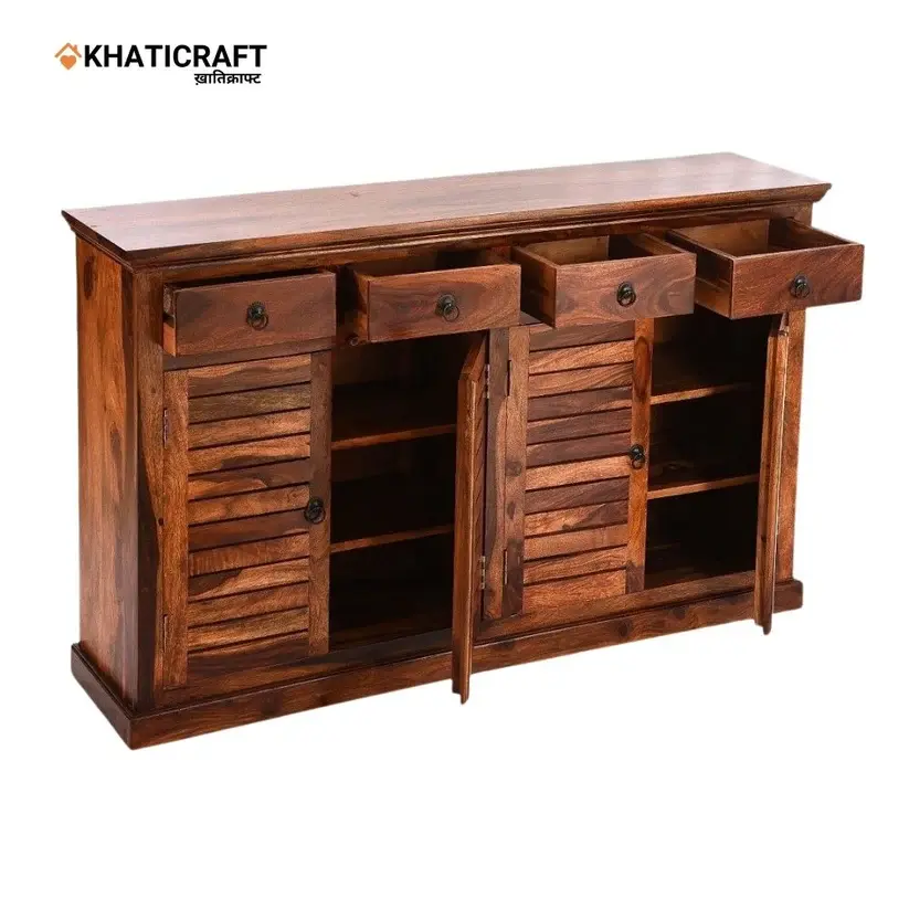 Dhara-3 Solid Wood Sheesham Shoe Rack-4.webp
