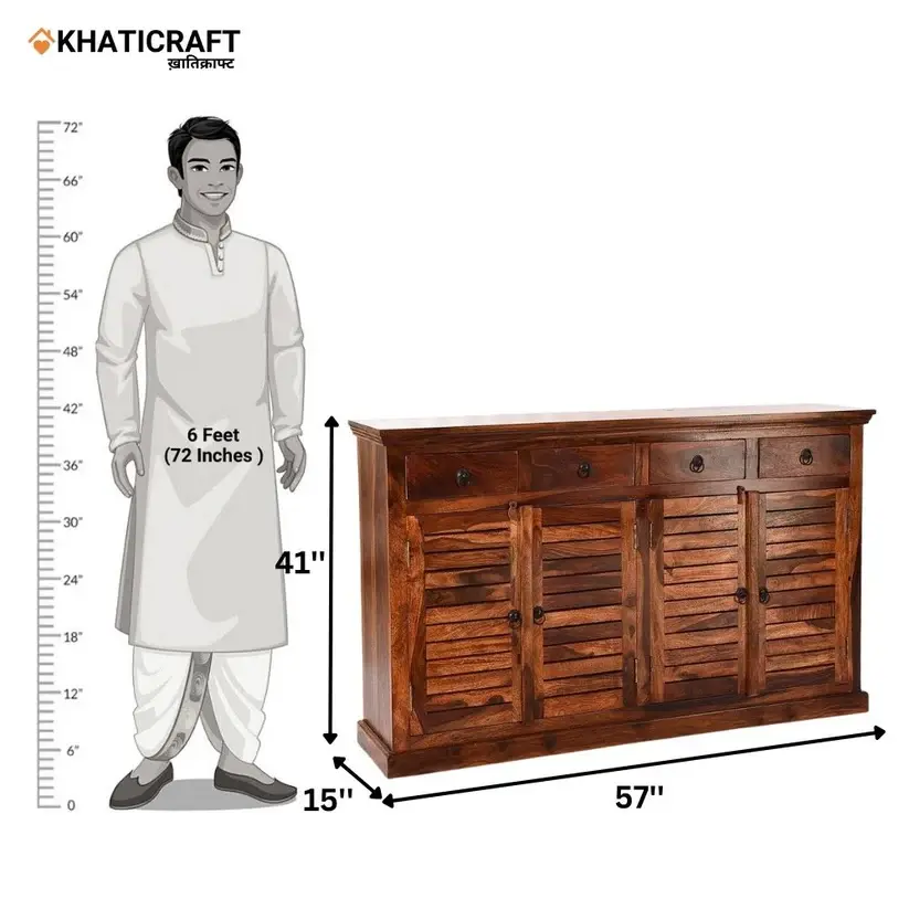 Dhara-3 Solid Wood Sheesham Shoe Rack-7.webp