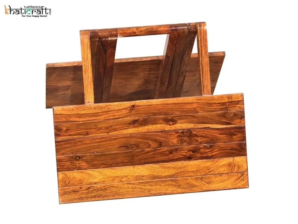 Tana Solid Wood Sheesham Foldable Table by khaticraft (5).webp