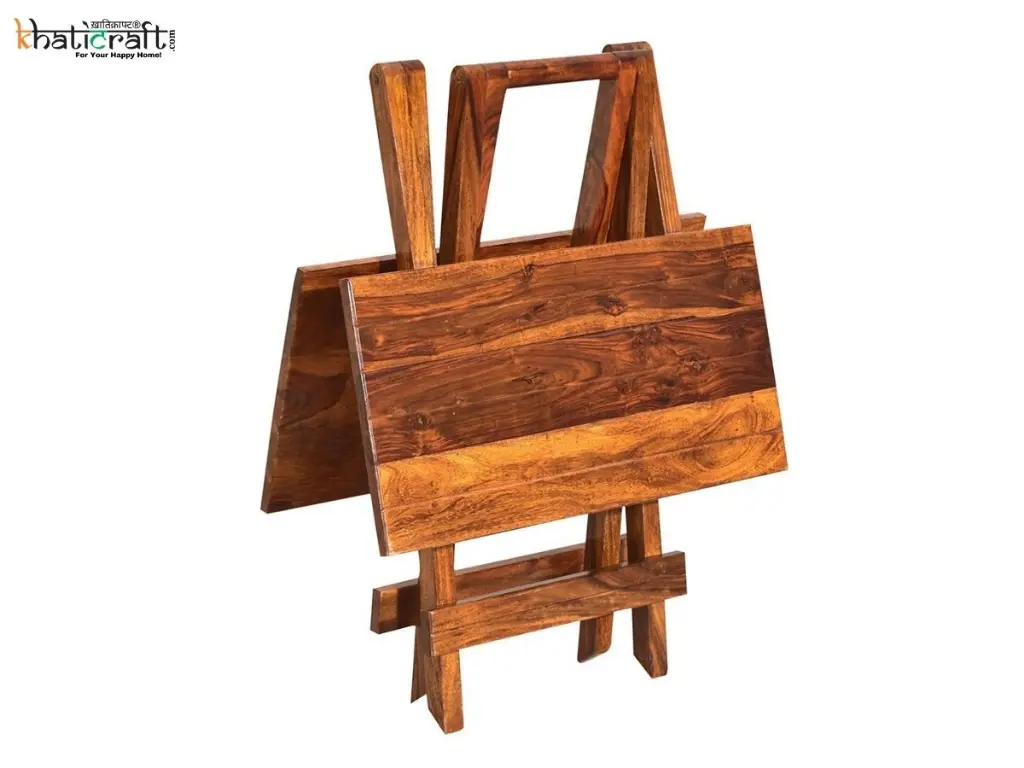 Tana Solid Wood Sheesham Foldable Table by khaticraft (4).webp