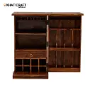Tamra Single Door Solid Wood Sheesham Bar Cabinet-3.webp