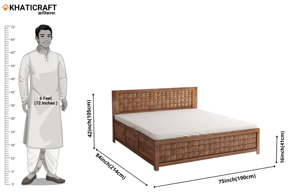 Stupa King Size Trolly Bed