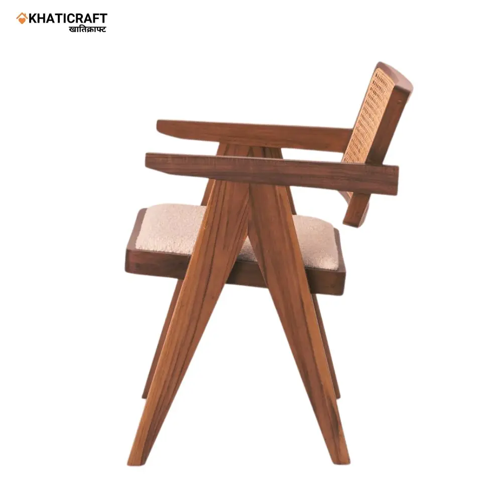Rukm Armrest Chair in solid wood sheesham by khaticraft (3).webp
