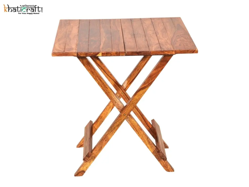 Tana Solid Wood Sheesham Foldable Table by khaticraft (1).webp