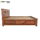 Mira Solid Wood Sheesham Bed(Box Storage)