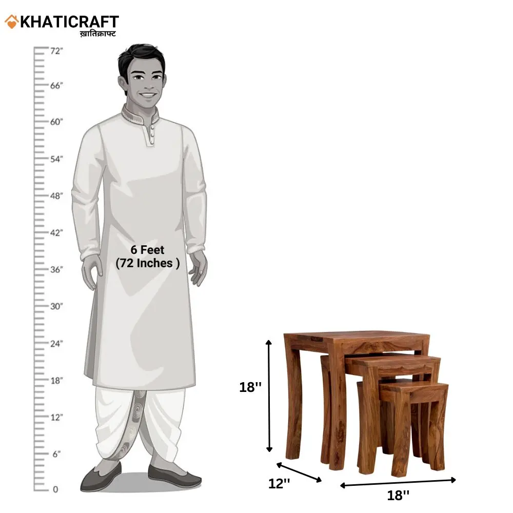 Kian Nested Stool Set
