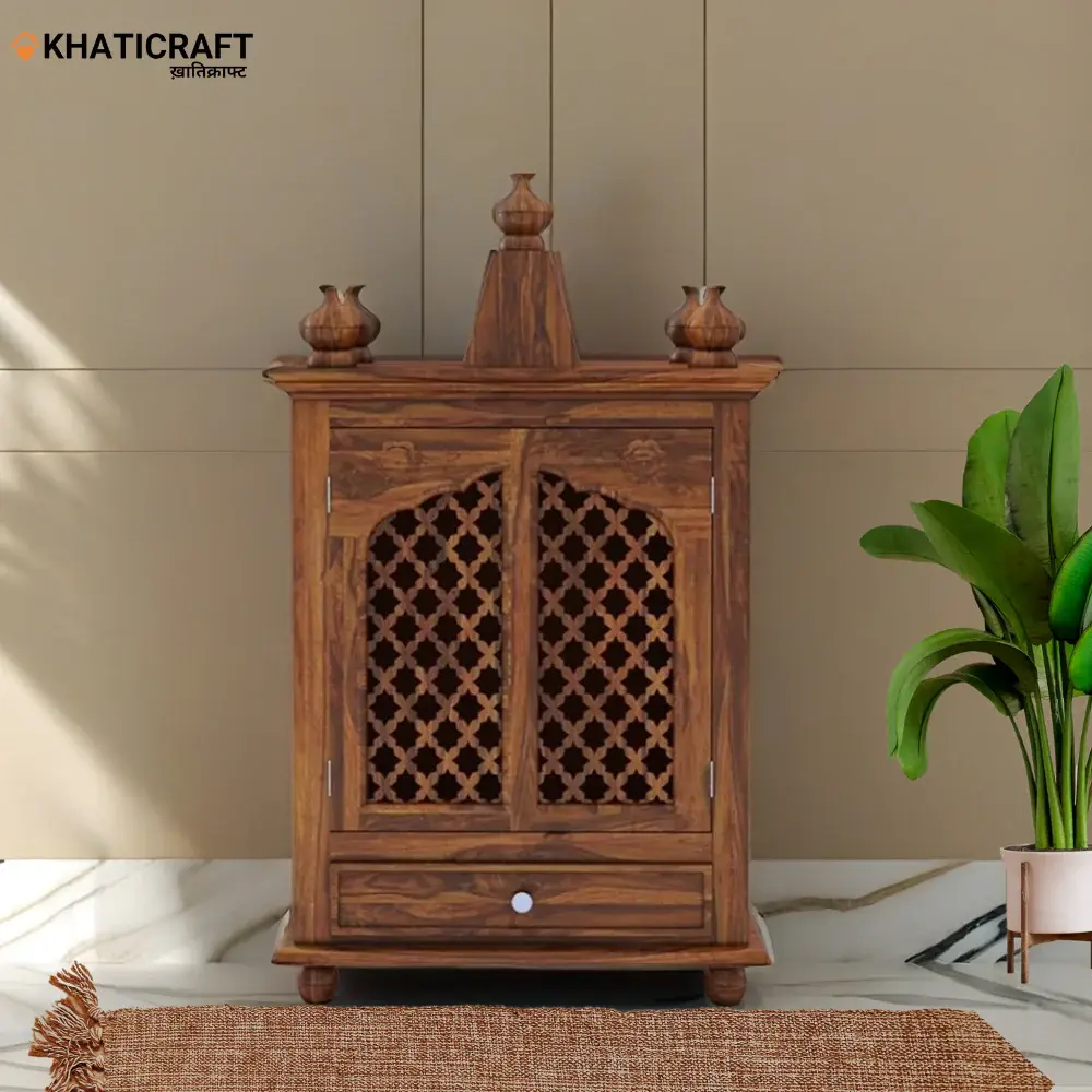 Ira Solid Wood Sheesham Temple-1.webp