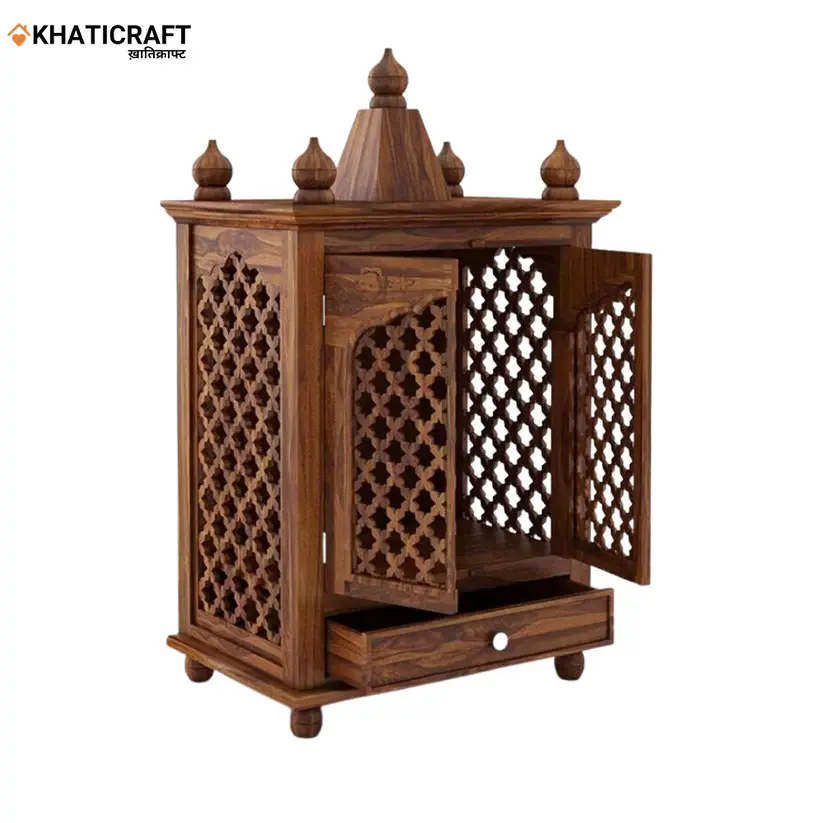 Ira Solid Wood Sheesham Temple-2.webp
