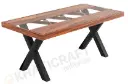 Akira 6 Seater Dining Table with Glass