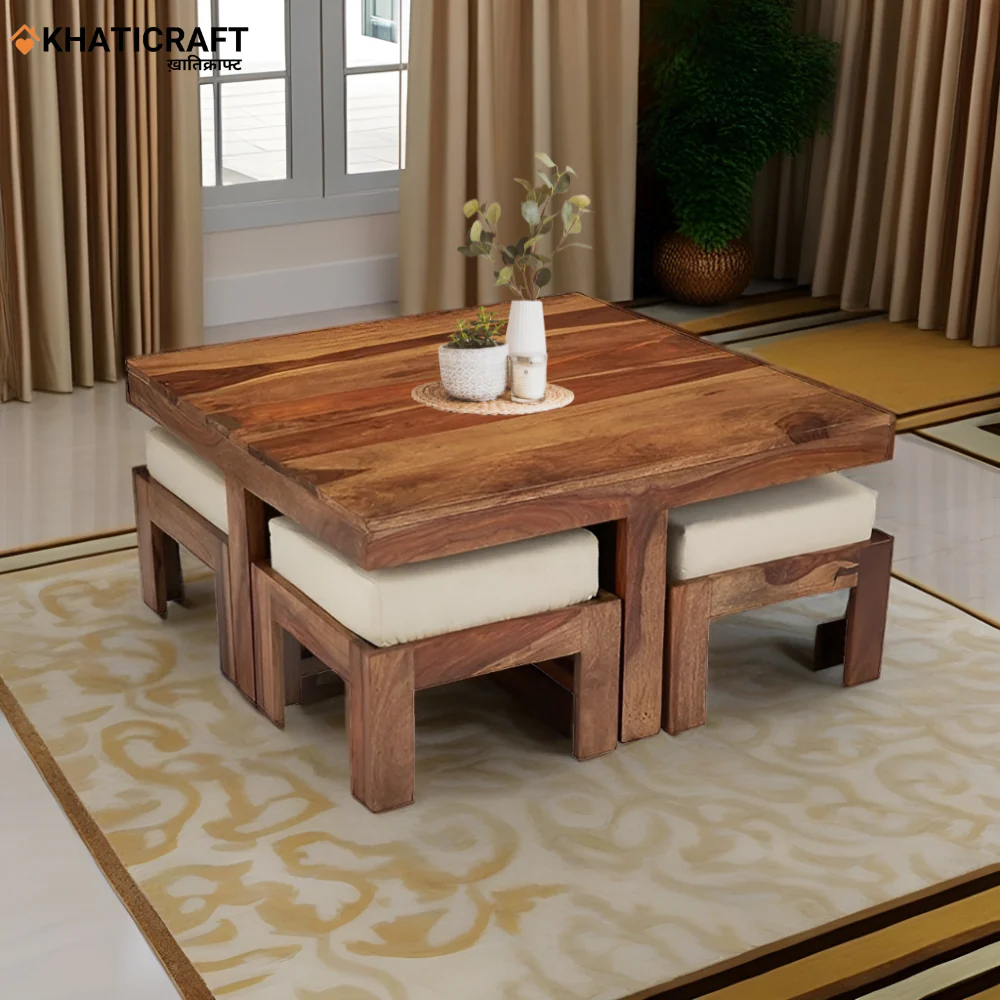 Sara Cushion Top Nested Coffee Table Set of 5(1+4)