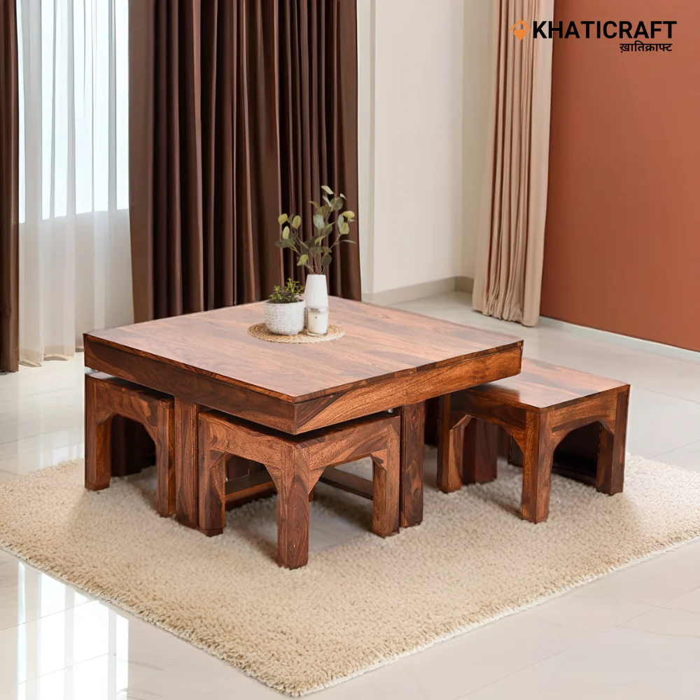 Sara Solid Top Nested Table Set of 5(1+4)
