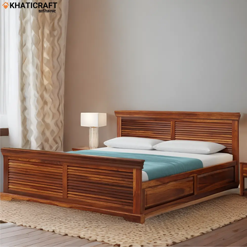 Daksha Solid Wood Bed