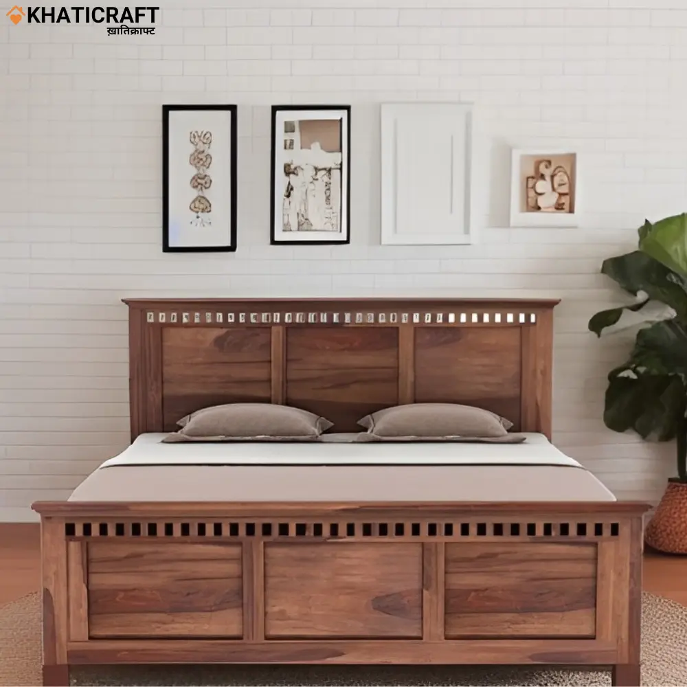 Kuber Solid Wood Bed