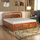 Naira Solid Wood Bed