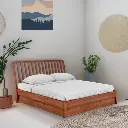 Ahan Solid Wood Bed