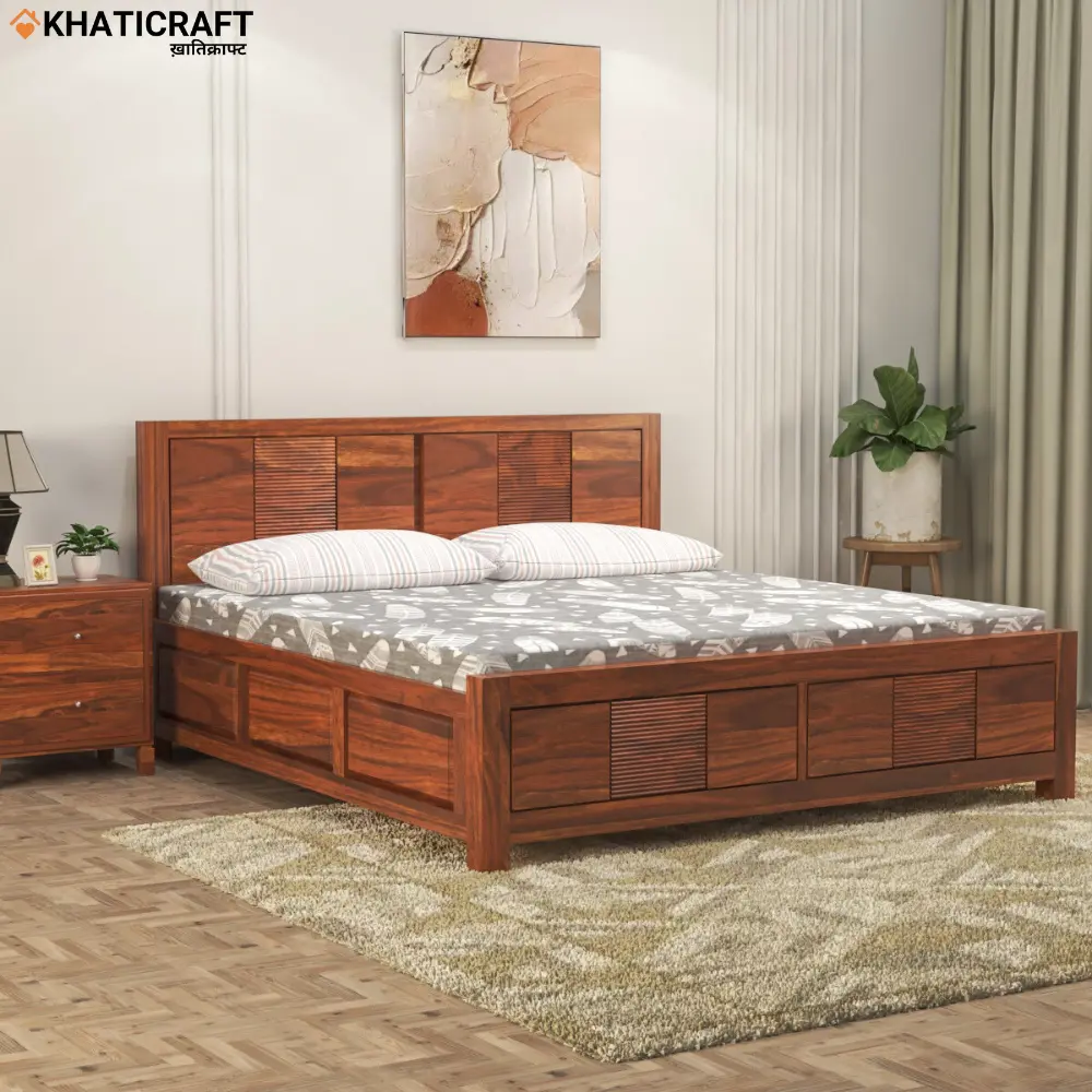 Amol Solid Wood Bed