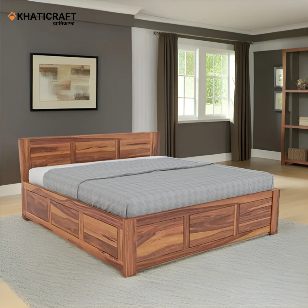 Hina Solid Wood Bed