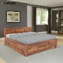 Hina Solid Wood Bed