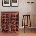 Niwar Double Door Bar Cabinet