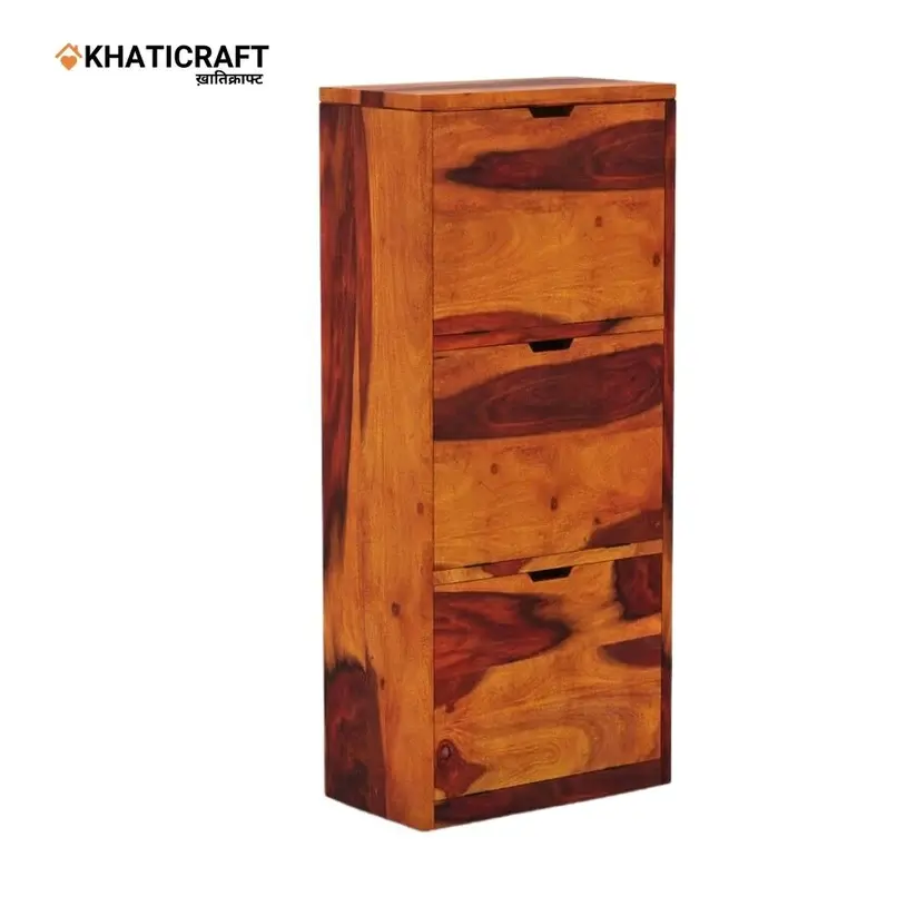 Hina Solid Wood Sheesham Shoe Rack-2.webp
