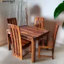 Rami Hana 4 Seater Solid Wood Sheesham Dining Set