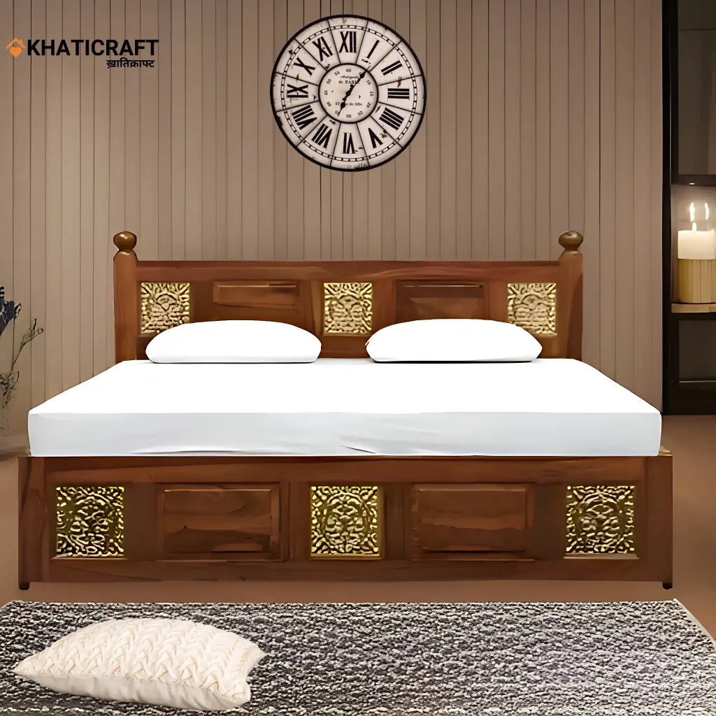 Swarn Solid Wood Bed