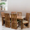 Hina Ulka 6 Seater Solid Wood Sheesham Dining Set